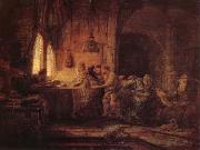 REMBRANDT Harmenszoon van Rijn The Parable of the Laborers in the Vineard France oil painting artist
